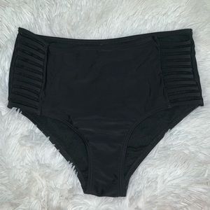 Black High Wasted Bikini Bottom